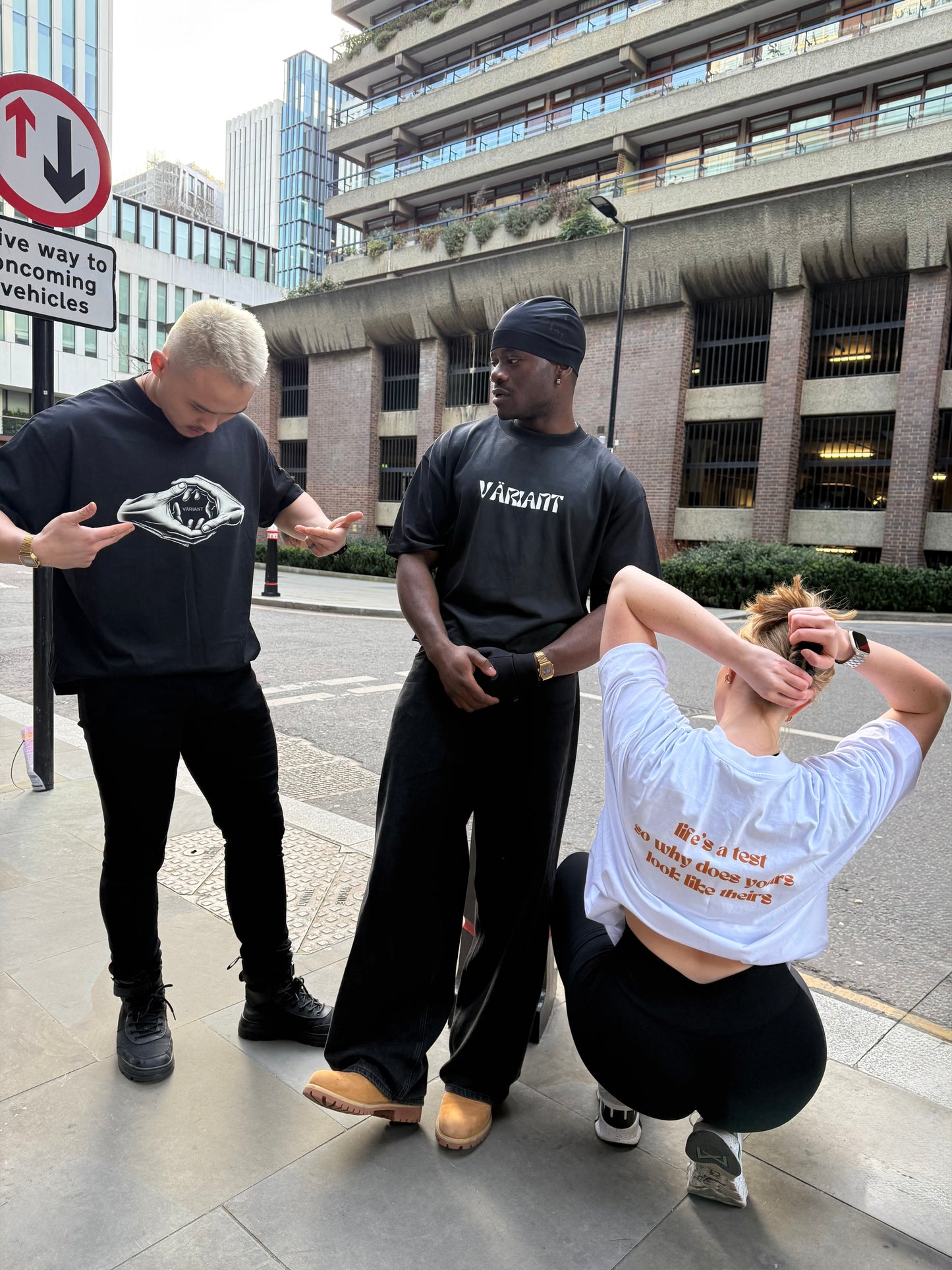 VÄRIANT Oversized High Neck Organic T-Shirt White